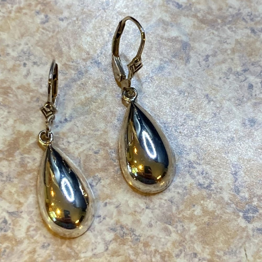 Sterling Silver Tear Drop Earrings